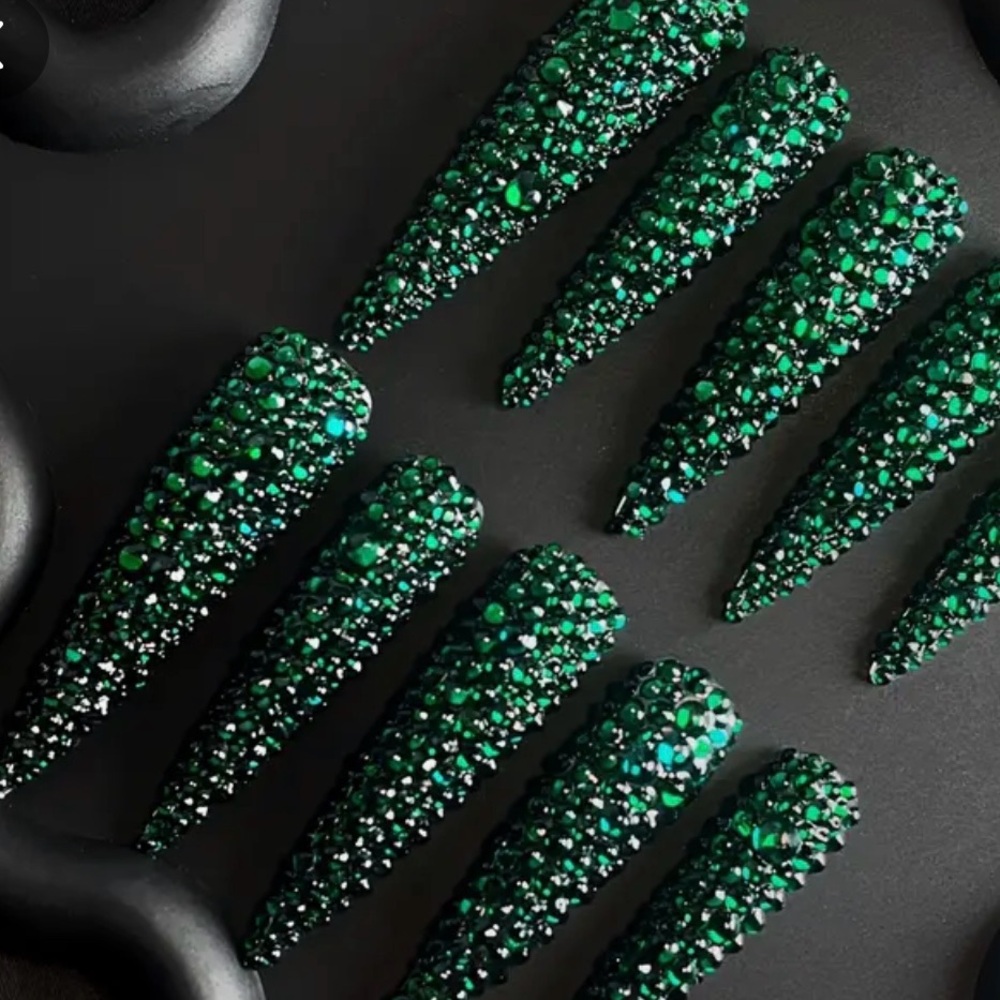 Press on Nails Sexy stiletto baby bubble custom acrylic/gel